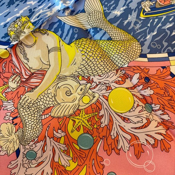 Brand New, with Tags, Hermes "Flagship" Scarf by Dimitri Rybltchenko - 90cm silk - Picture 5 of 11